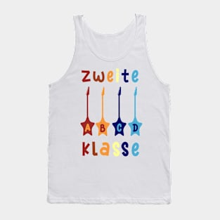 2. Klasse ABCD Rockgitarre Schulbeginn T shirt Tank Top